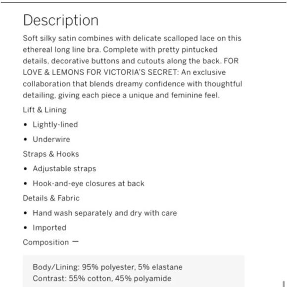 For Love & Lemons NWT Gardenia Long Line Bustier Crop Top Lovely LACE size Large - Picture 11 of 16